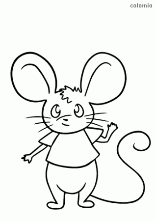 Mice coloring pages » Free & Printable » Mouse coloring sheets