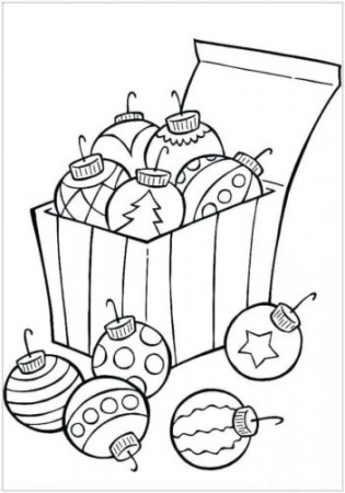 Free Christmas Ornaments Coloring Pages Printable