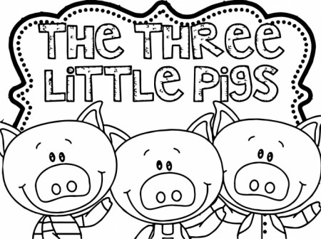 Three Little Pigs Coloring Page Worksheets | 99Worksheets