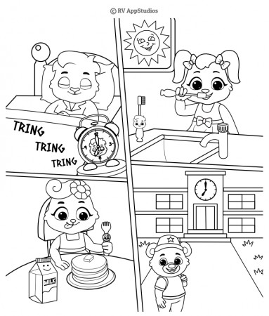 This is the Way Kids Song Coloring Page to Color