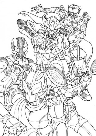 Masked Rider Coloring Pages - Coloring Page