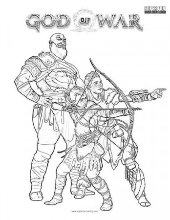 God of War Coloring Page - Super Fun ...