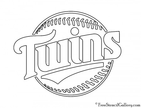 MLB - Minnesota Twins Logo Stencil | Free Stencil Gallery