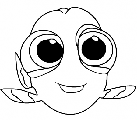 Baby Dory Coloring Pages - Finding Dory ...