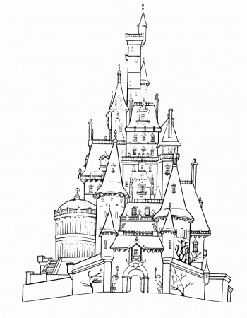 Disney World Castle Coloring Pages - High Quality Coloring Pages