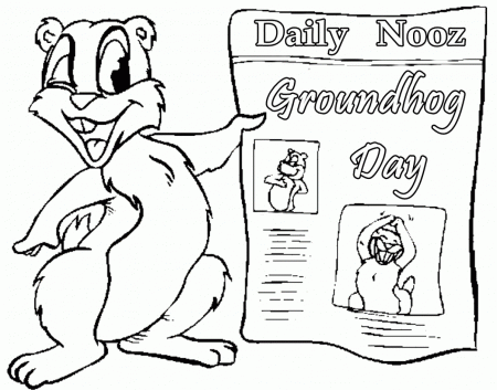 Daily Nooz Groundhog Day Coloring Printables Coloring Pages For ...
