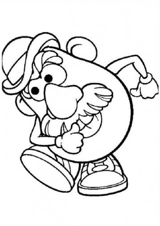 Mr. Potato Head Start to Run Coloring Pages | Bulk Color