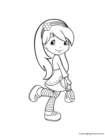 Raspberry Torte 02 Coloring Page | Coloring Page Central