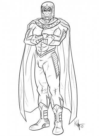Online coloring pages Coloring page Magneto X men, Coloring Books for  children.