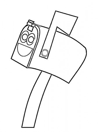 Mailbox Blue's Clues Coloring Page | 1001coloring.com