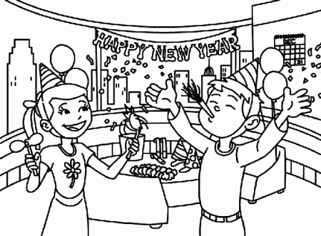 Happy New Year Coloring Page | crayola.com