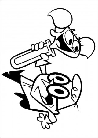 Dexter Laboratory Coloring Pages