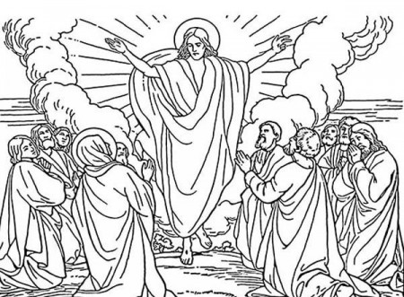 The Ascension Coloring Book Page Free to Use for Personal use ...