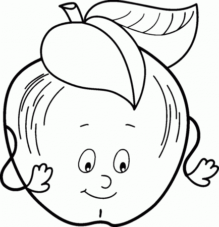 Fruits And Vegetables Coloring Pages For Kids Printable Coloring ...
