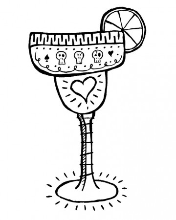 Free Printable Margarita Coloring Page for Adults | Halloween printables  free, Coloring pages, Free printable coloring pages