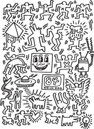 A Quirky Coloring Book Featuring Keith Haring, Shepard Fairey, Ryan  McGuinness, Brian Rea, and Other Contemporary Art Icons – The Marginalian