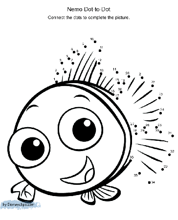 Walt disney Coloring Pages: Dot-to-Dot Nemo - personagens de walt disney  fotografia (39261287) - fanpop