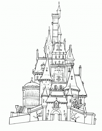 arendelle castle coloring page - Clip Art Library