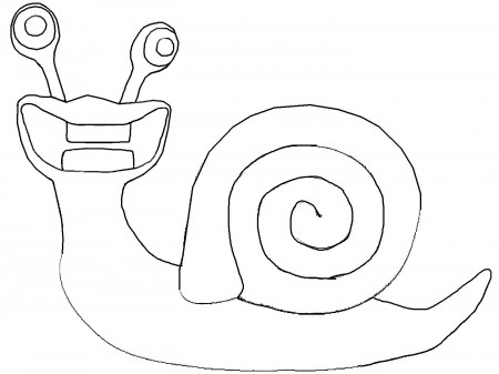 garten of banban coloring page 2 – Snail – Art education