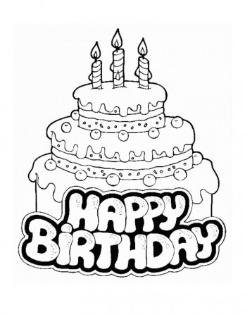 Coloring Pages: Printable Happy Birthday Coloring Pages Coloring ...
