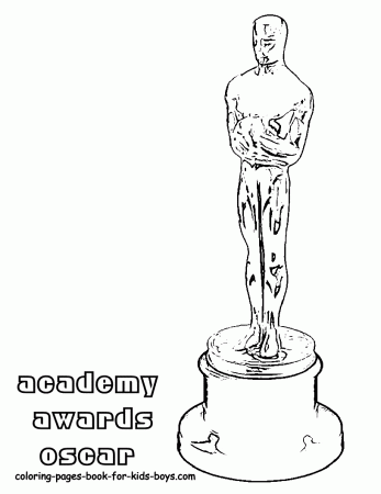 Academy Awards Oscar Coloring Page