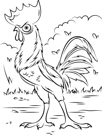 Heihei Coloring Pages - Free Printable Coloring Pages for Kids