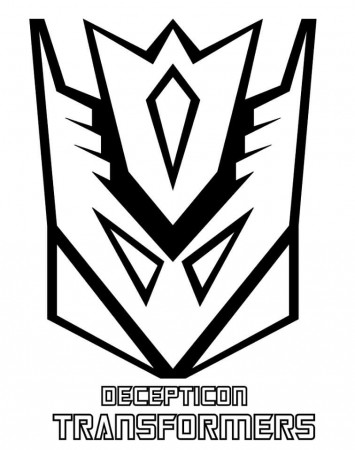 Decepticon Logo Coloring Page - Free Printable Coloring Pages for Kids