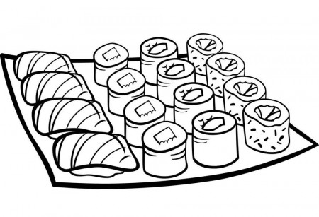 Sushi Coloring Pages - Free Printable Coloring Pages for Kids