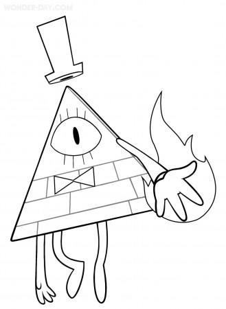 Bill Cipher Coloring Pages | WONDER DAY — Coloring pages for children and  adults