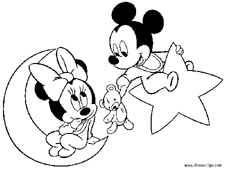 Baby Mickey Mouse Coloring Pages - GetColoringPages.com
