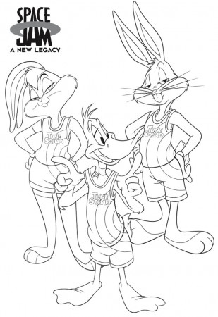 Space Jam 2 Looney Tunes Coloring Page - Free Printable Coloring Pages for  Kids