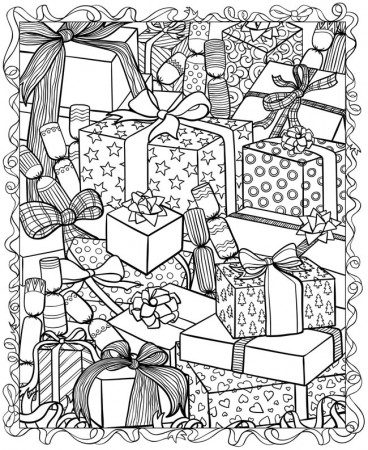 FREE Christmas Coloring Pages for Adults and Kids - Happiness is Homemade