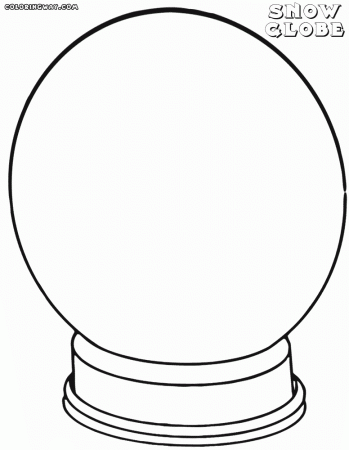 Snow globe coloring pages | Coloring pages to download and print