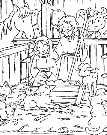 Christian Christmas Coloring Pages - Printable Free Coloring Pages