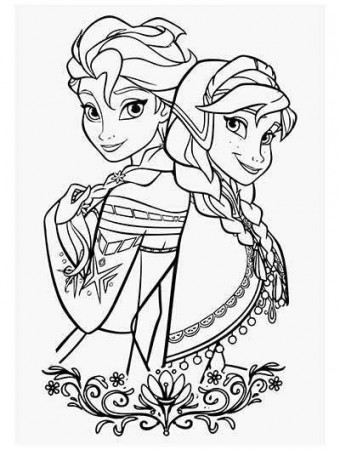 UPDATED] 101 Frozen Coloring Pages + Frozen 2 Coloring Pages | Elsa  coloring pages, Cartoon coloring pages, Disney coloring pages