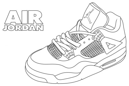 Jordan Shoes Coloring Pages