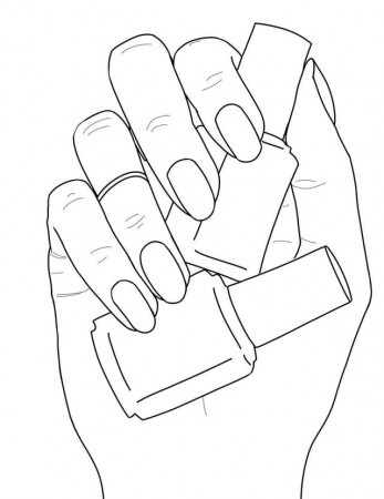 cool nail polish coloring page : r ...