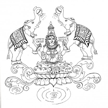 Goddess Saraswati Coloring Page - Get ...