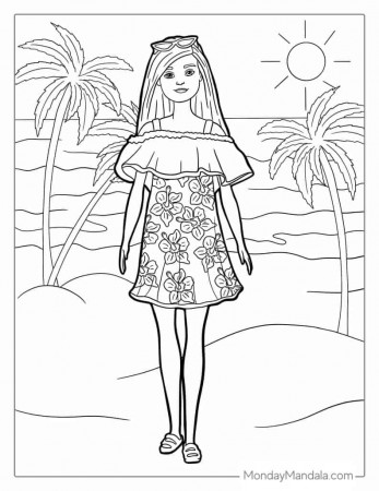 58 Barbie Coloring Pages (Free PDF ...