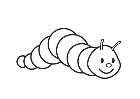 Coloring page Caterpillar - img 17589.