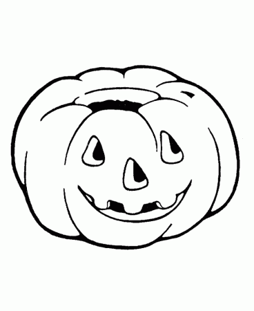 Halloween Pumpkin Coloring Pages - Cute Halloween Pumpkin 