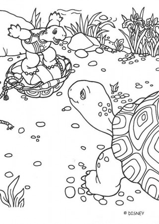 FRANKLIN coloring pages - Franklin with his mom