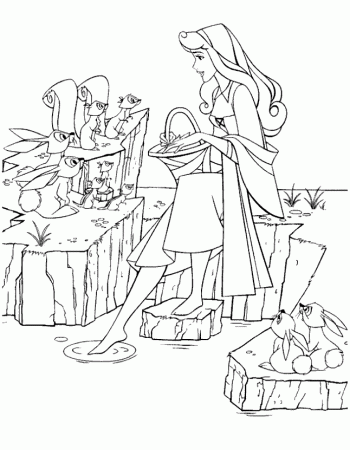 Sleeping beauty Coloring Pages