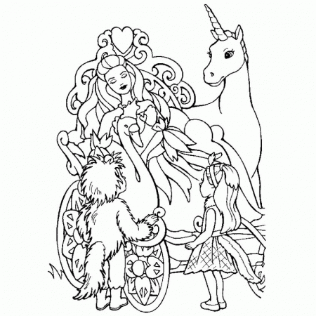 Princesse Barbie Coloriage De Fille Imprimer Gratuit Froblog