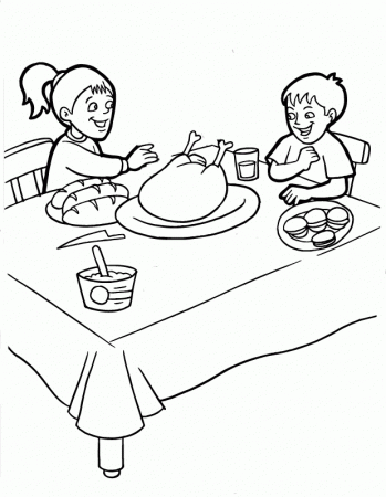 First Thanksgiving Coloring Page | Find the Latest News on First 