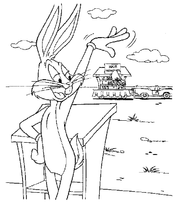 Bugs bunny Coloring Pages - Coloringpages1001.com