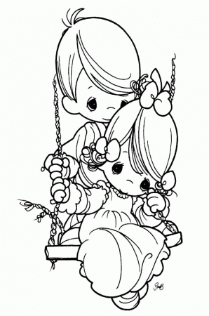 Precious Moments Always With Coloring Pages Precious Moments 