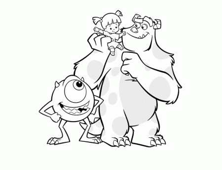 Monsters inc Coloring Pages - Coloringpages1001.