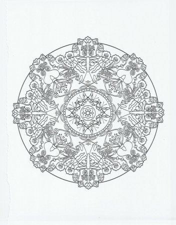 animal mandala - butterfly | coloring pages