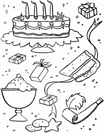 birthday coloring pages party images activity